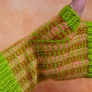 Jenjay's Stranded-Color & Pin-Striped Mitts