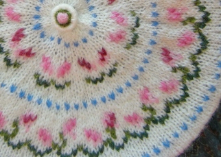 detail of duplicate stitches